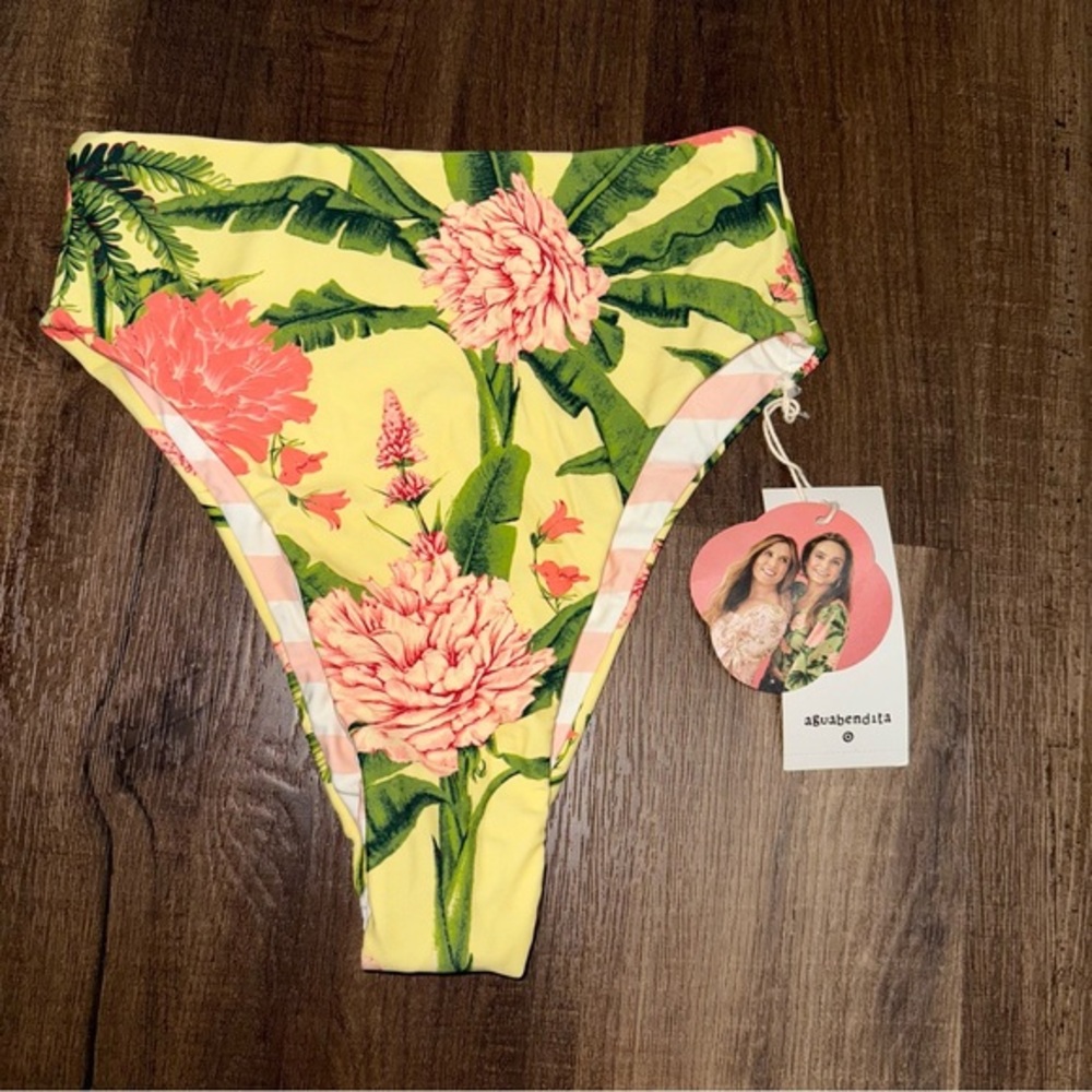 NWT Target Aguabendita Collection High Rise Reversible Bikini Bottoms
